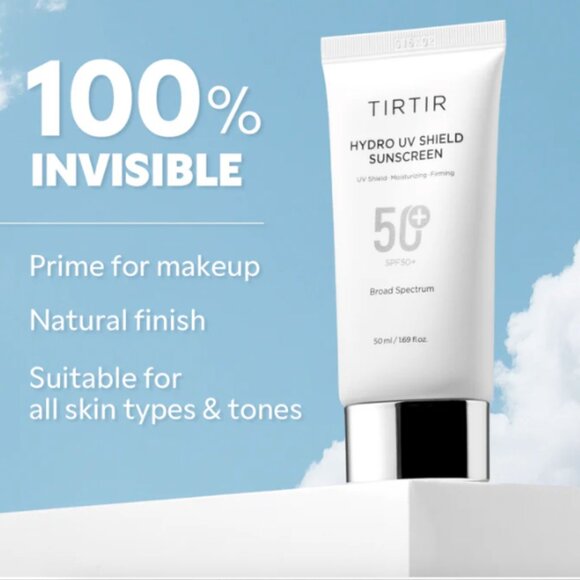 NEW TIRTIR Hydro UV Shield broad spectrum Sunscreen SPF 50+ set of 3 - Picture 4 of 12